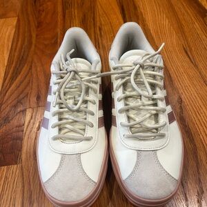 Women's Adidas dark Rose VL Court‎ Bold Platform Casual Sneakers Line.Size 8.5